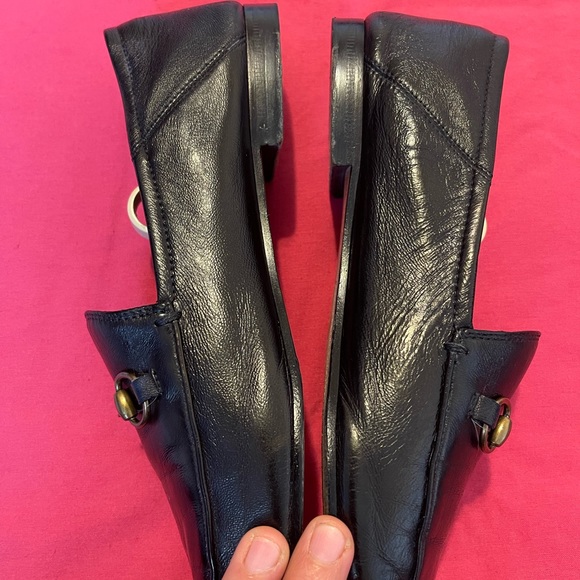 Gucci Women's Brixton Horsebit Convertible Slip-On Loafer Sz  37/7 Black - Picture 2 of 11